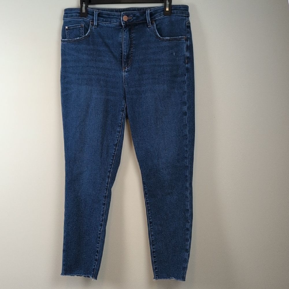Classic Ann Taylor The Skinny Curvy Fit Blue Women's Jeans Size 12